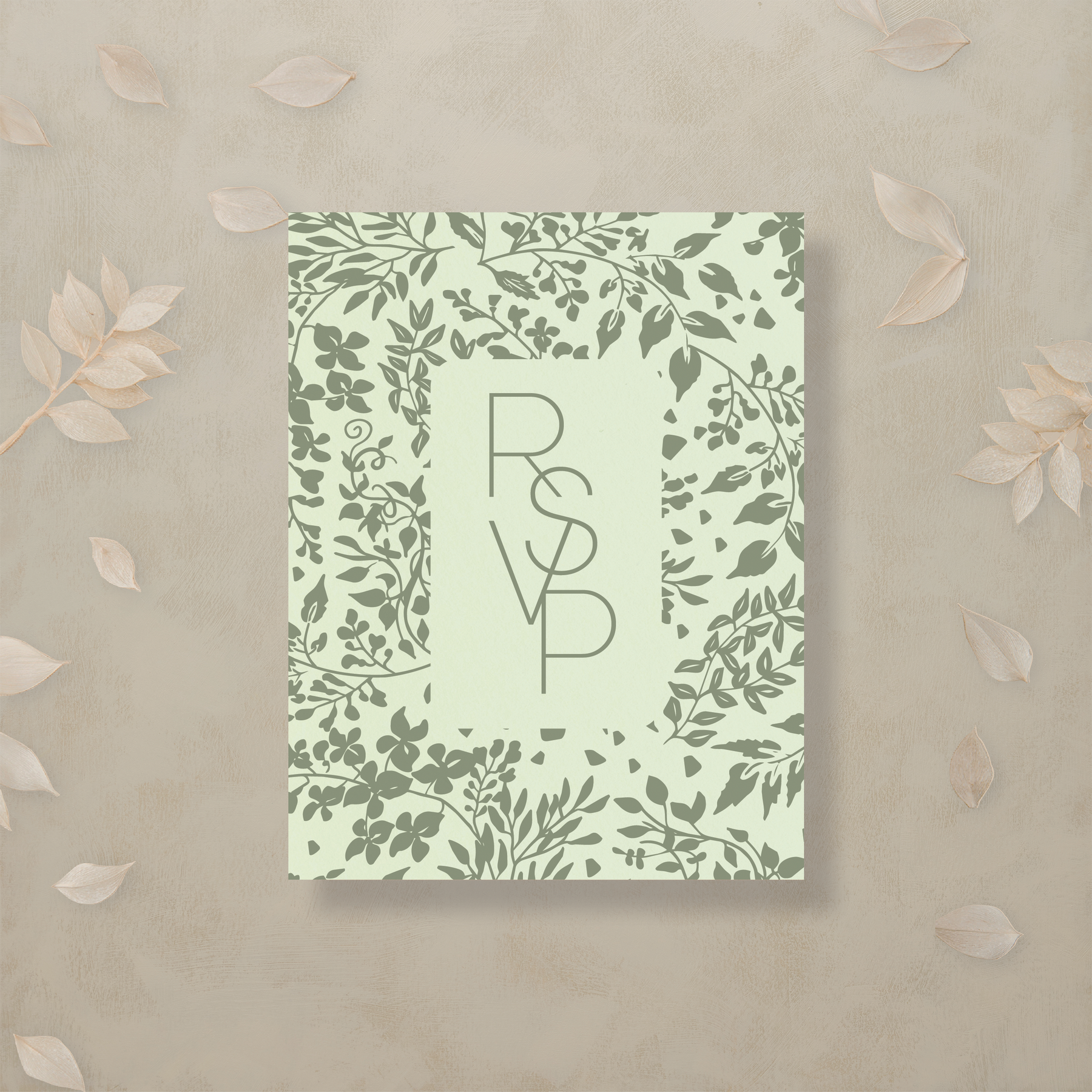 Monochrome Muse Digital RSVP Card