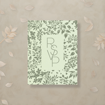 Monochrome Muse Digital RSVP Card