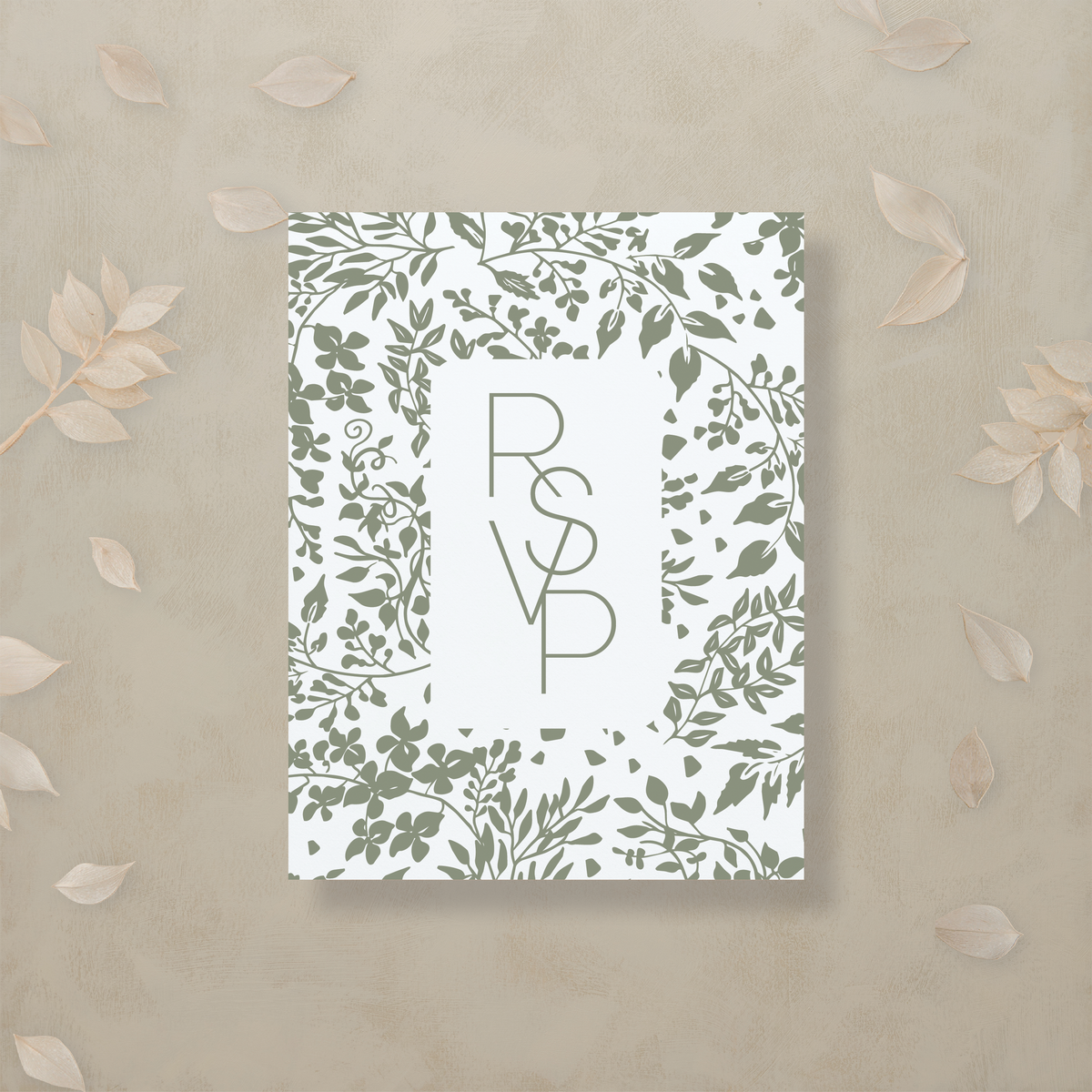 Monochrome Muse Digital RSVP Card