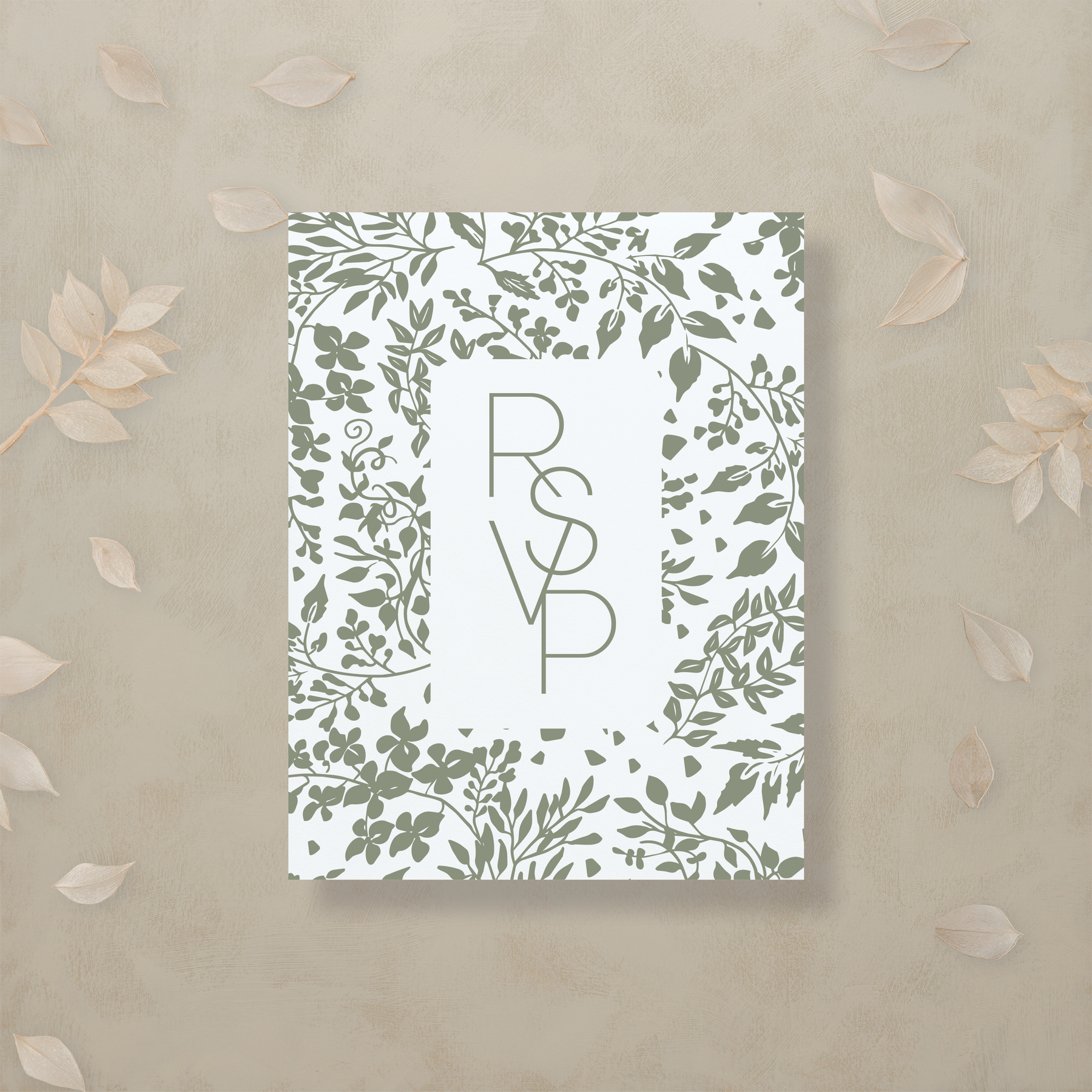 Monochrome Muse Digital RSVP Card