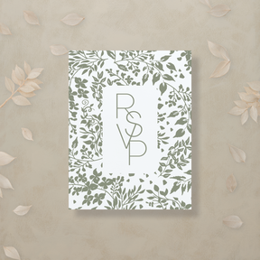 Monochrome Muse Digital RSVP Card