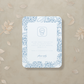 Monochrome Muse Digital RSVP Card