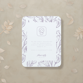 Monochrome Muse Digital RSVP Card