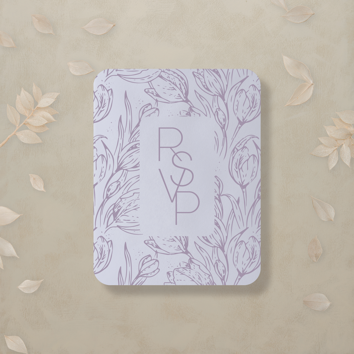 Monochrome Muse Digital RSVP Card
