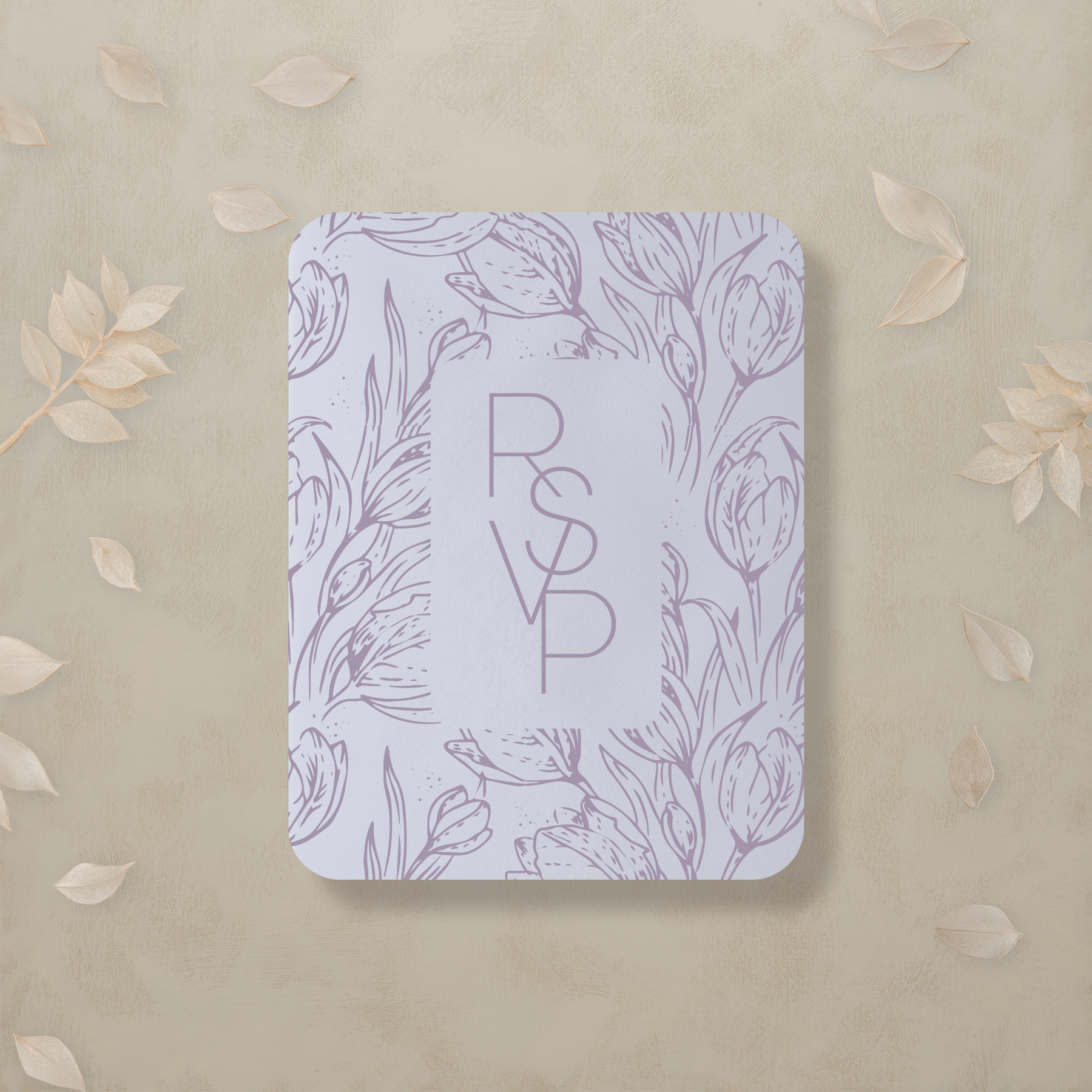 Monochrome Muse Digital RSVP Card