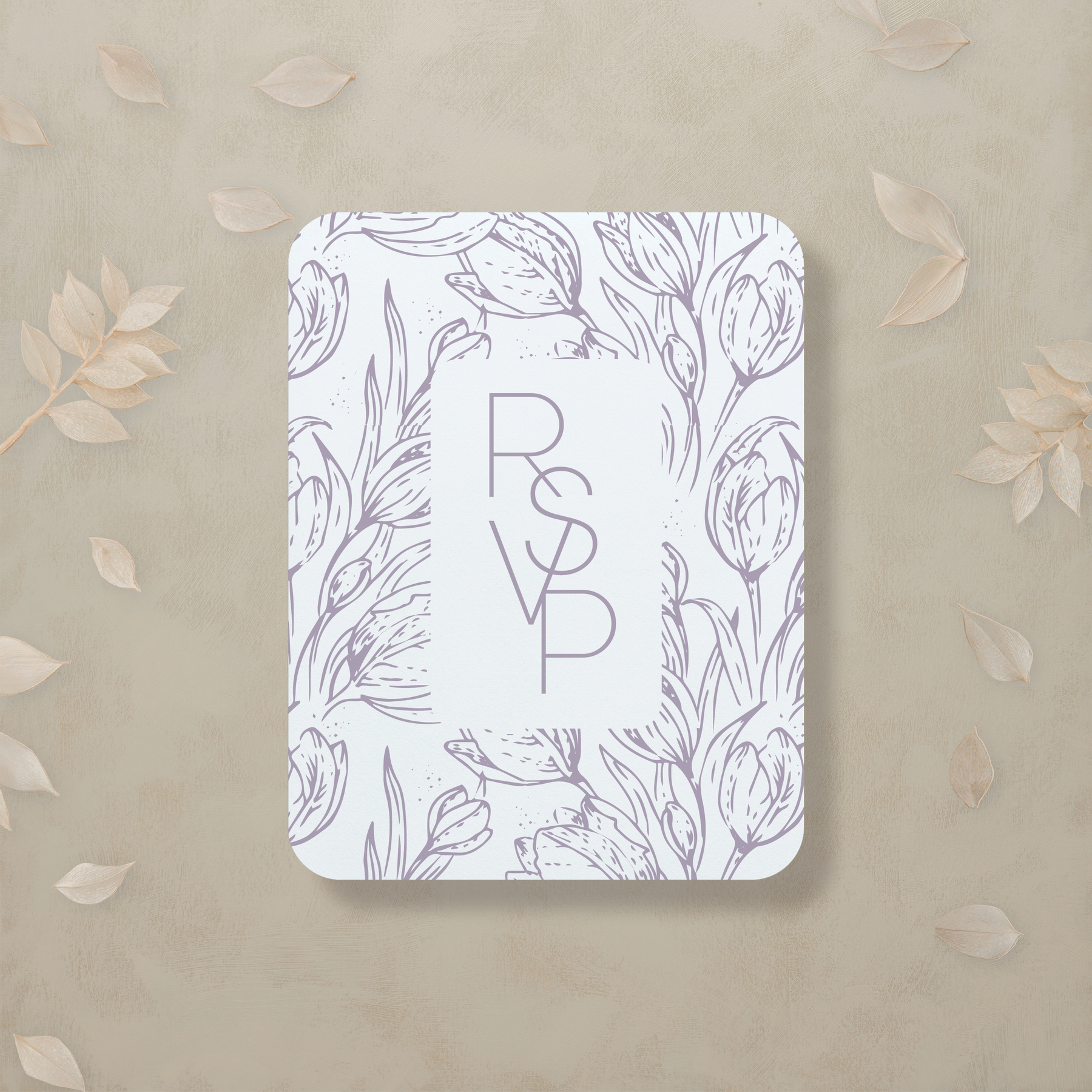 Monochrome Muse Digital RSVP Card