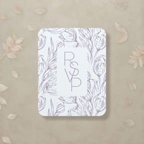 Monochrome Muse Digital RSVP Card