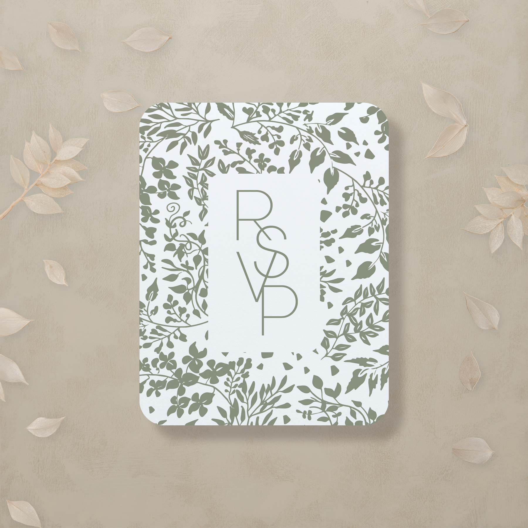 Monochrome Muse Digital RSVP Card