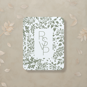 Monochrome Muse Digital RSVP Card