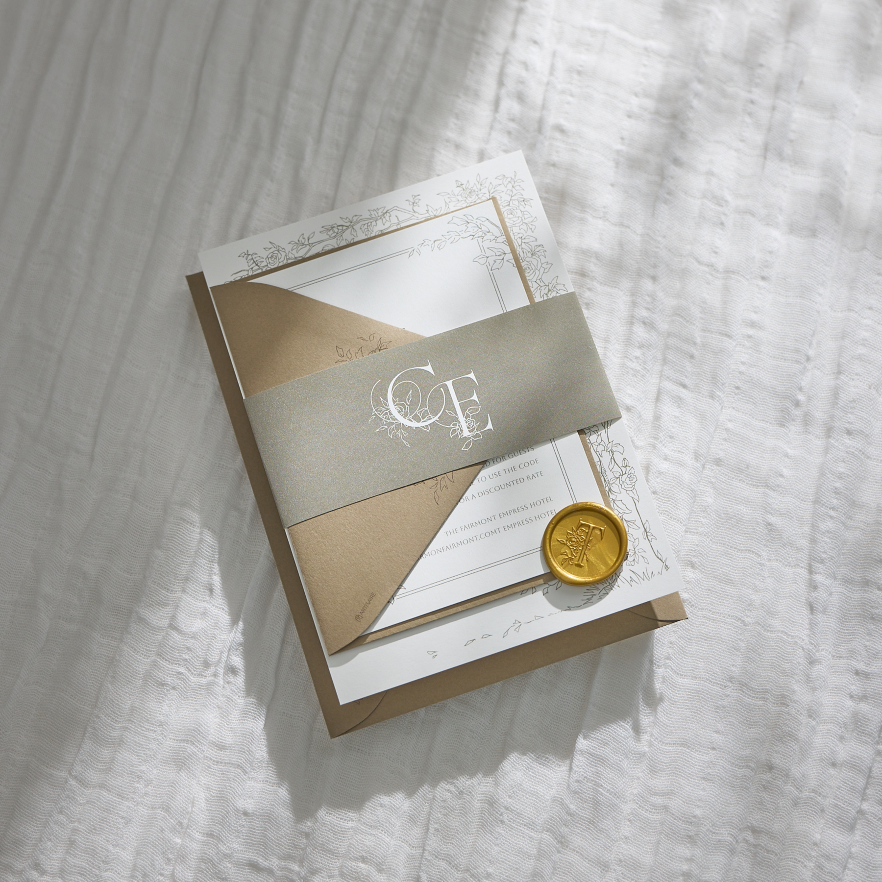 Rose Serenade Wedding Invitations