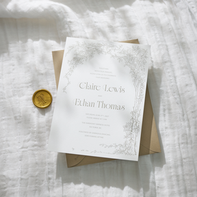 Rose Serenade Wedding Invitations