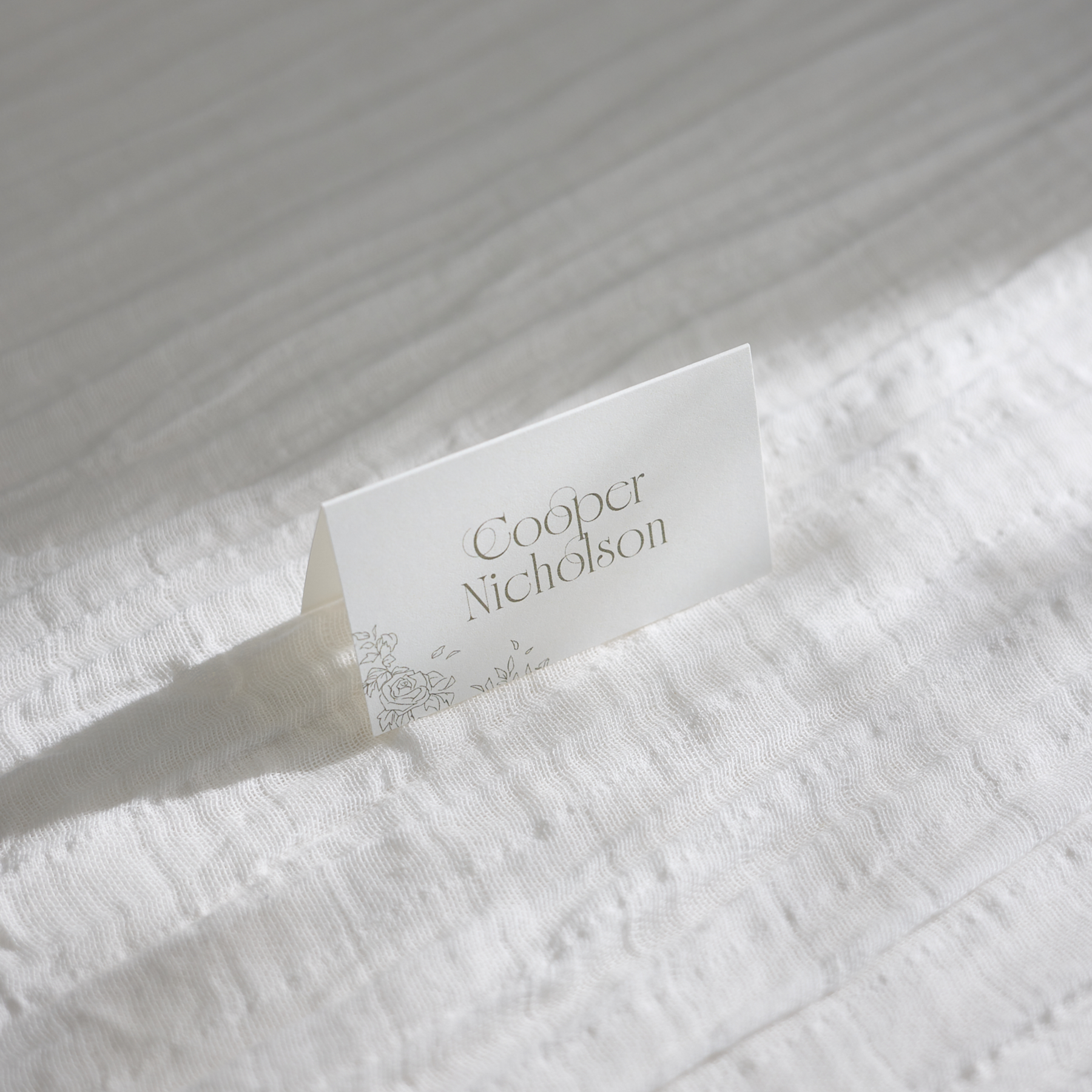 Rose Serenade Place Card