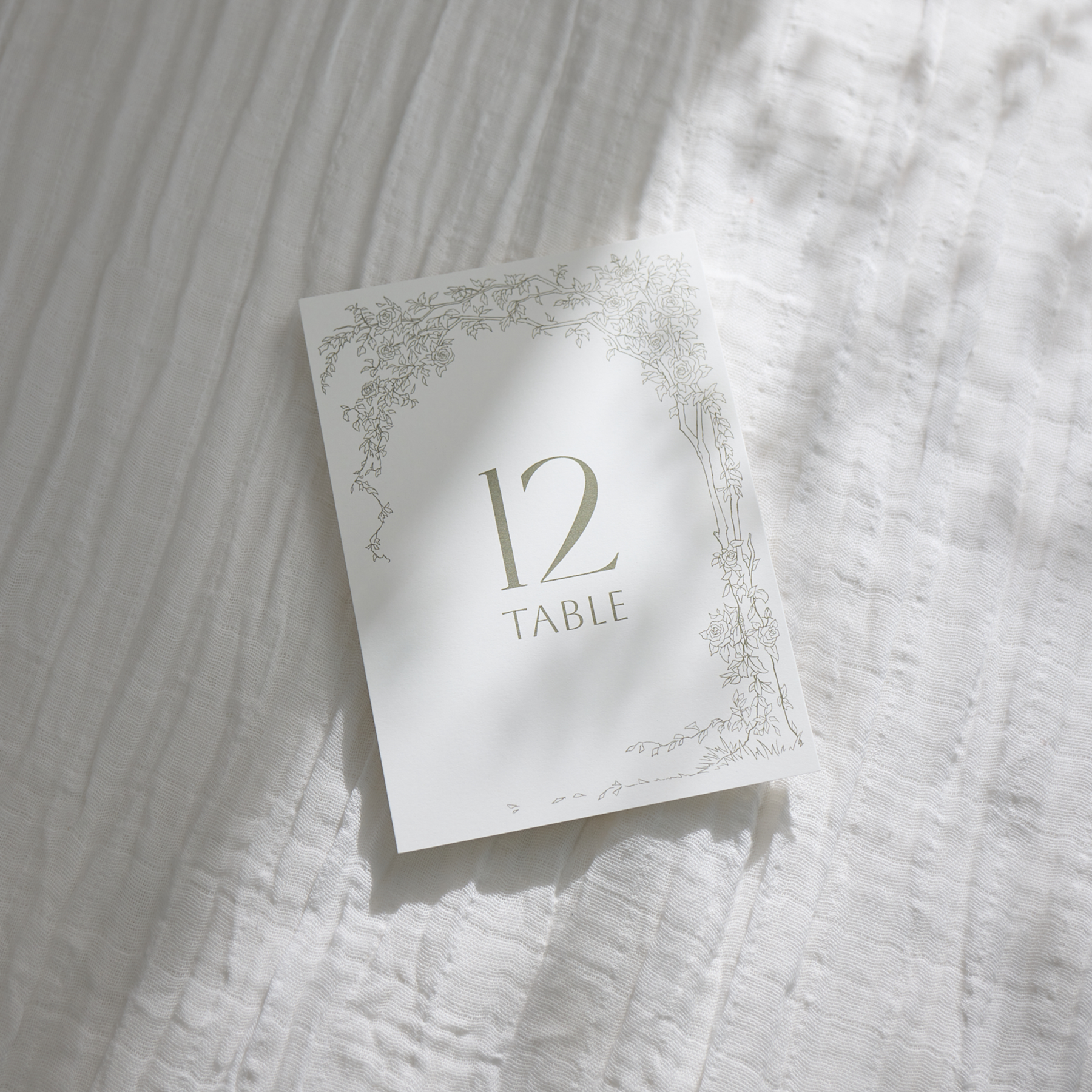 Rose Serenade Table Number