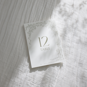 Rose Serenade Table Number