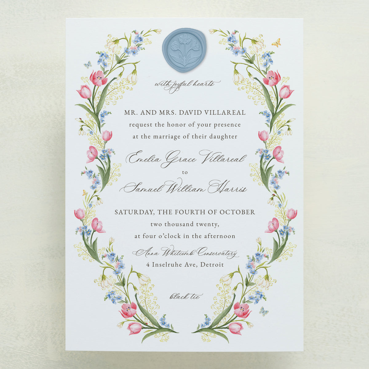 Tete A Tete Wedding Invitations