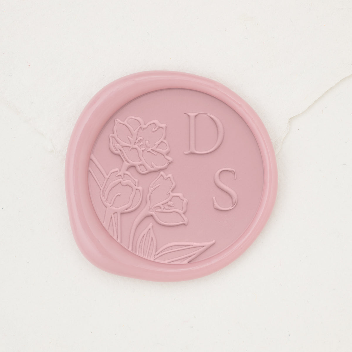 Tulips Monogram Wax Stamp