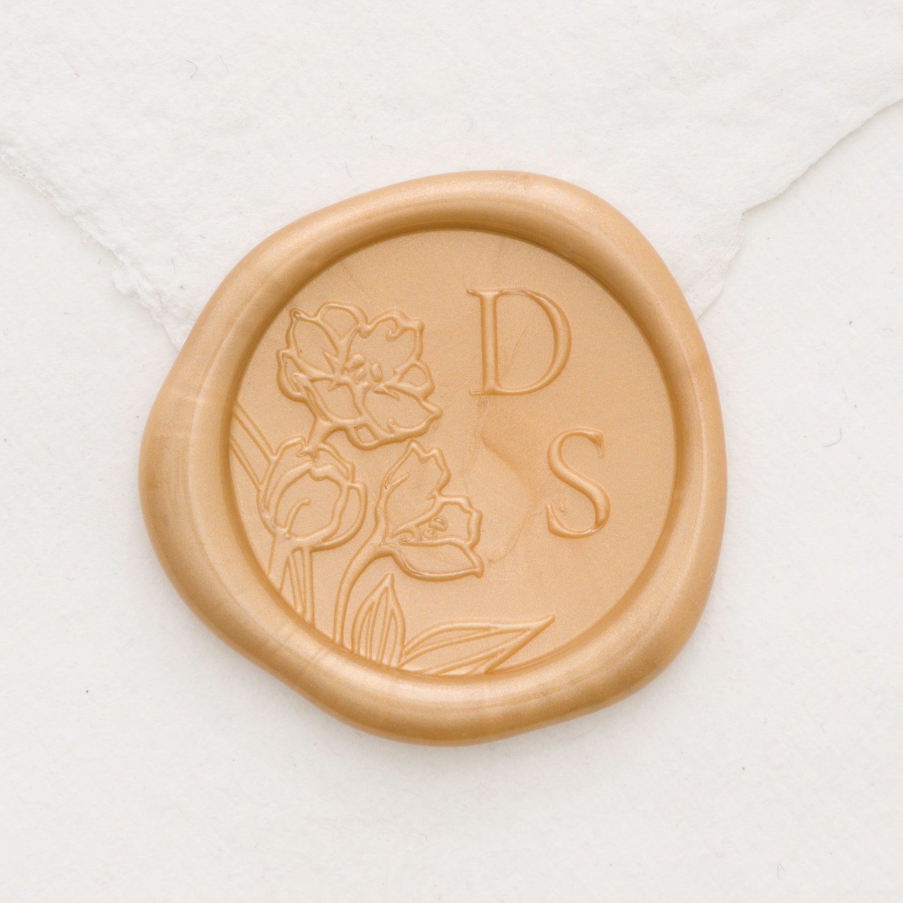 Tulips Monogram Wax Seals