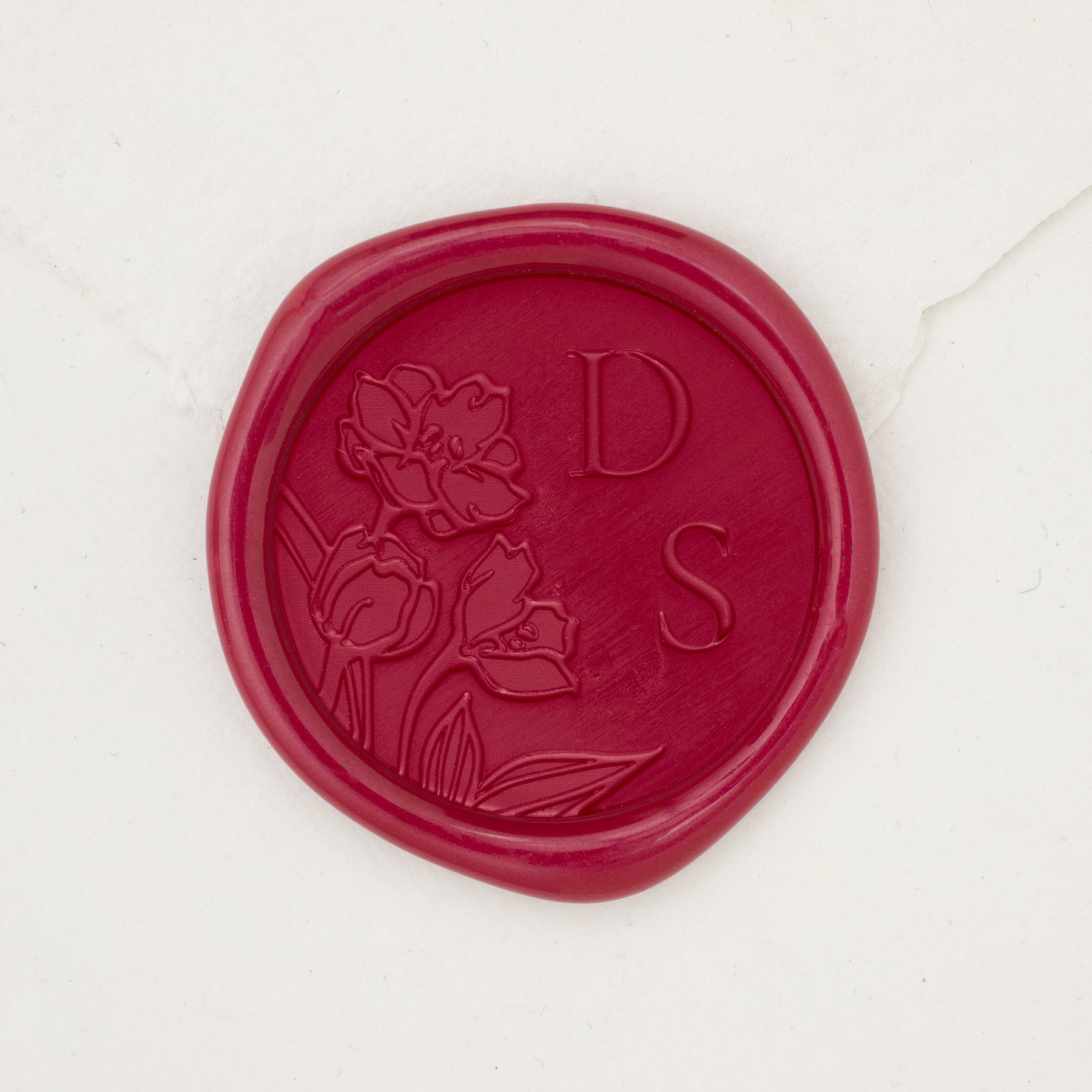 Tulips Monogram Wax Seals