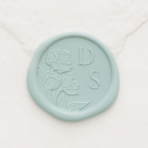 Tulips Monogram Wax Seals