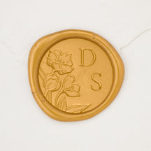 Tulips Monogram Wax Seals