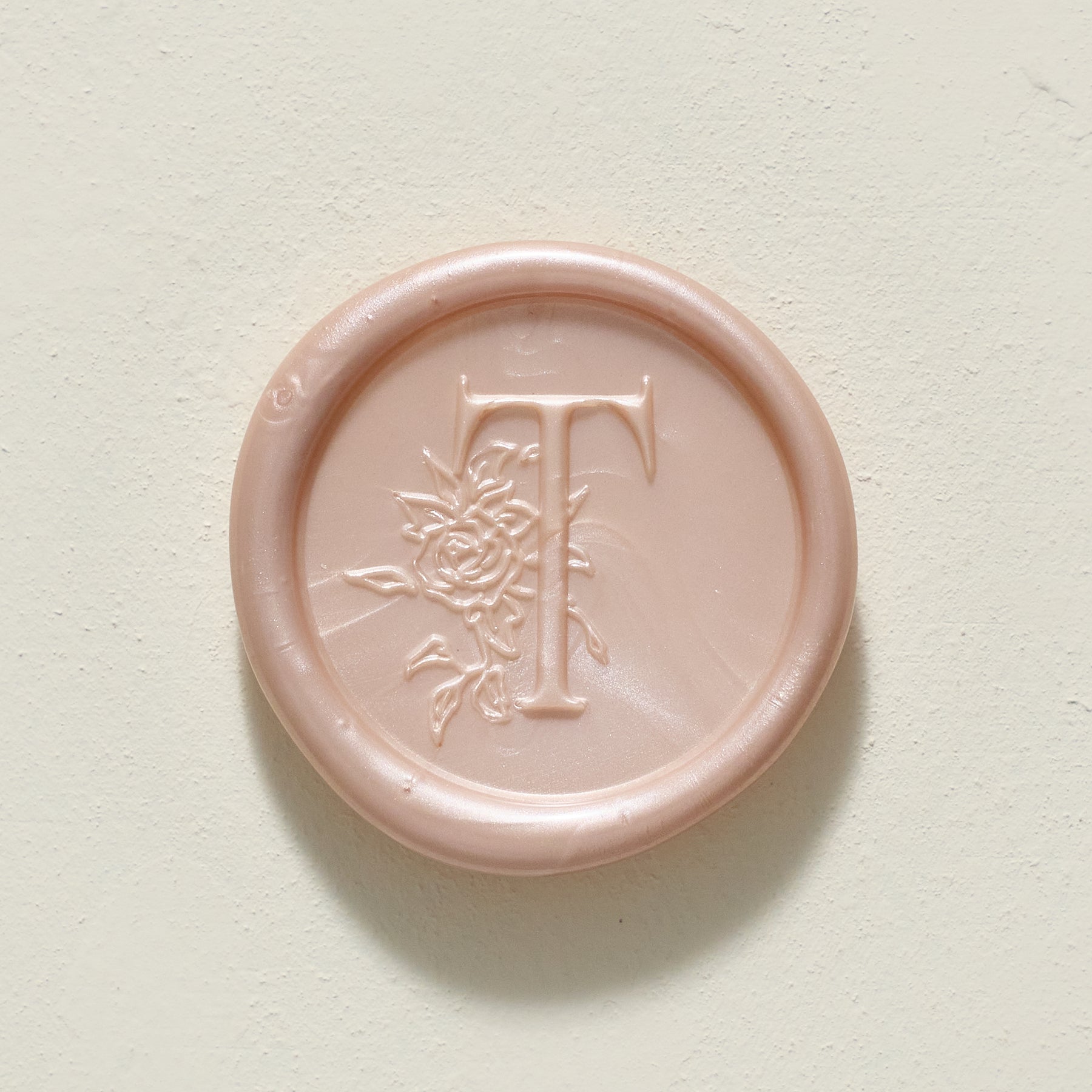 Rose Serenade Single Initial Wax Seal