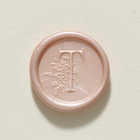 Rose Serenade Single Initial Wax Seal
