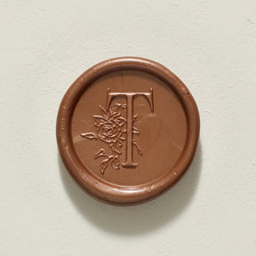 Rose Serenade Single Initial Wax Seals