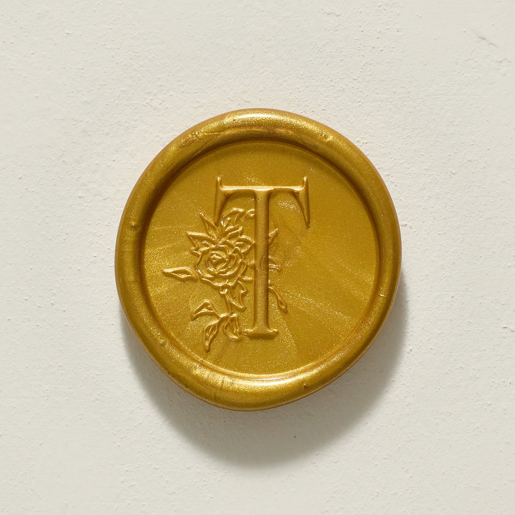 Rose Serenade Single Initial Wax Seal