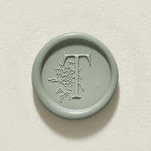 Rose Serenade Single Initial Wax Seal