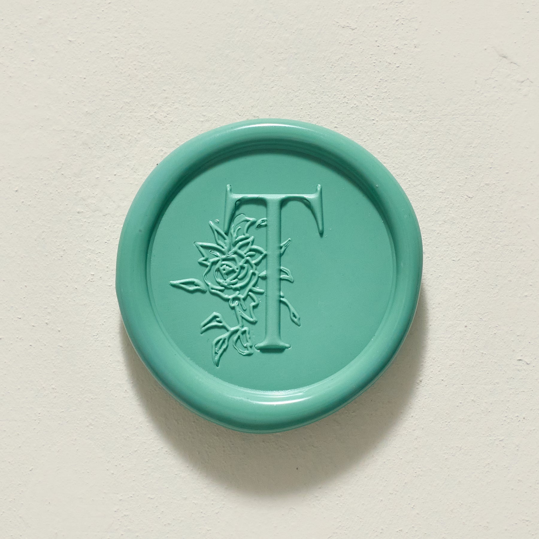 Rose Serenade Single Initial Wax Seal