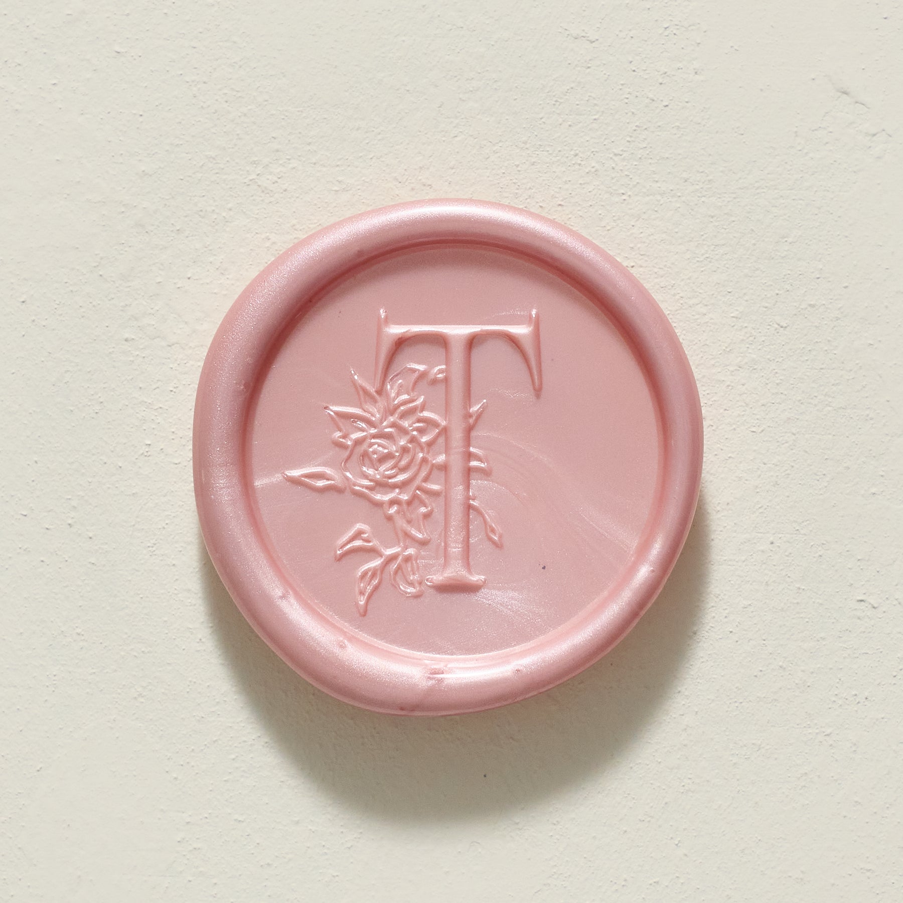 Rose Serenade Single Initial Wax Seal