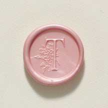Rose Serenade Single Initial Wax Seal