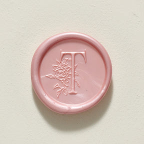 Rose Serenade Single Initial Wax Seal