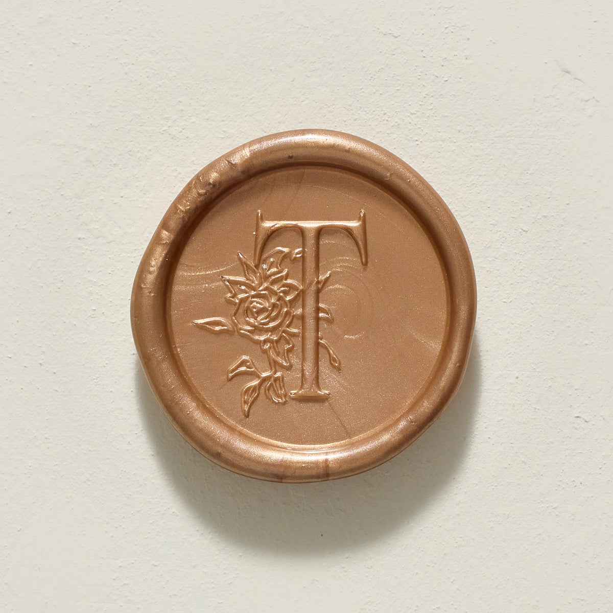 Rose Serenade Single Initial Wax Seals