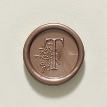 Rose Serenade Single Initial Wax Seal