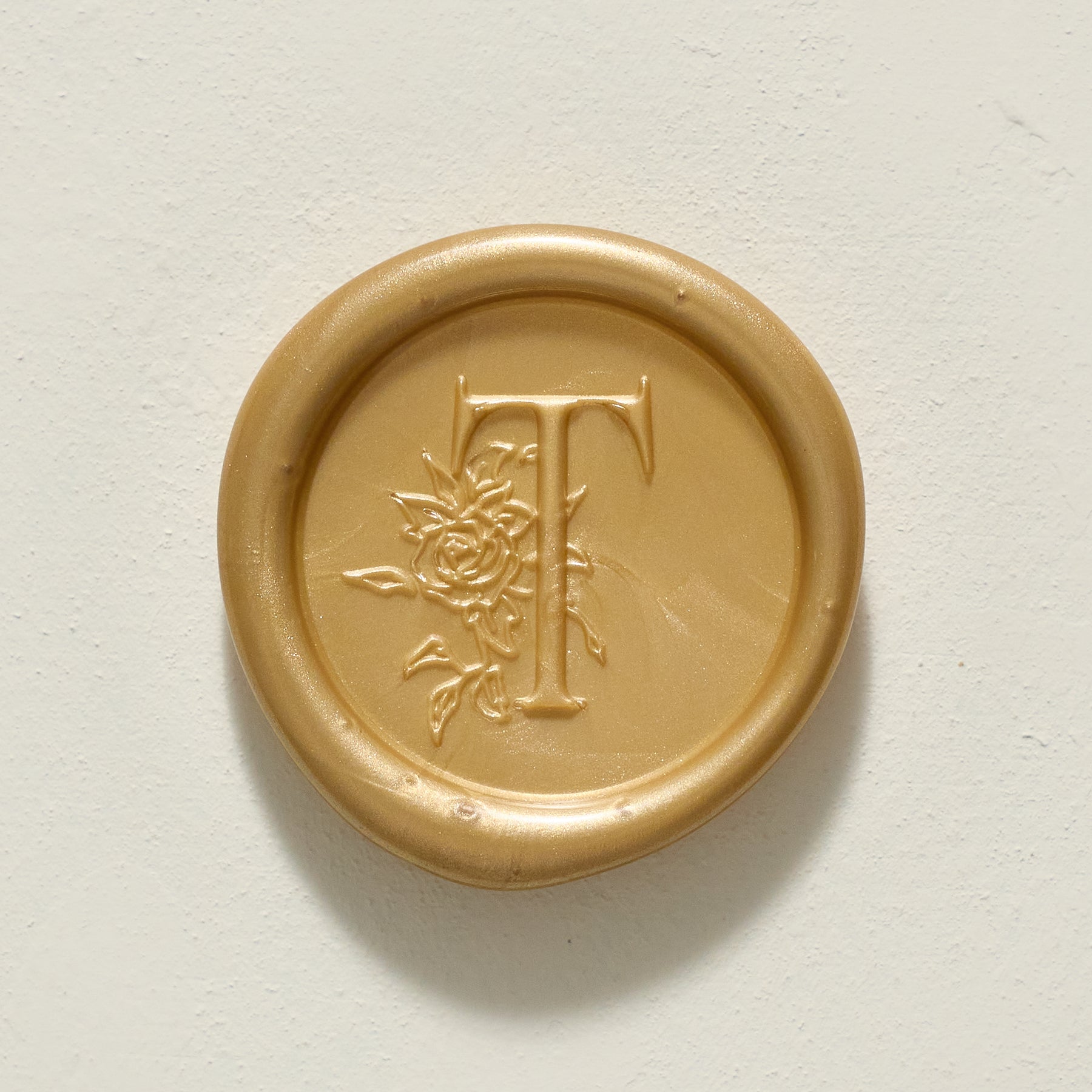 Rose Serenade Single Initial Wax Stamp