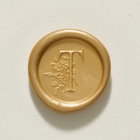 Rose Serenade Single Initial Wax Stamp