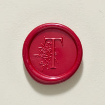 Rose Serenade Single Initial Wax Seal