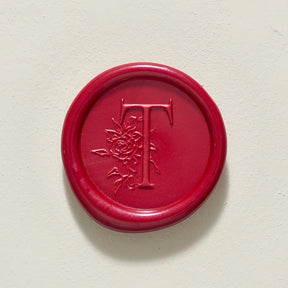 Rose Serenade Single Initial Wax Seal