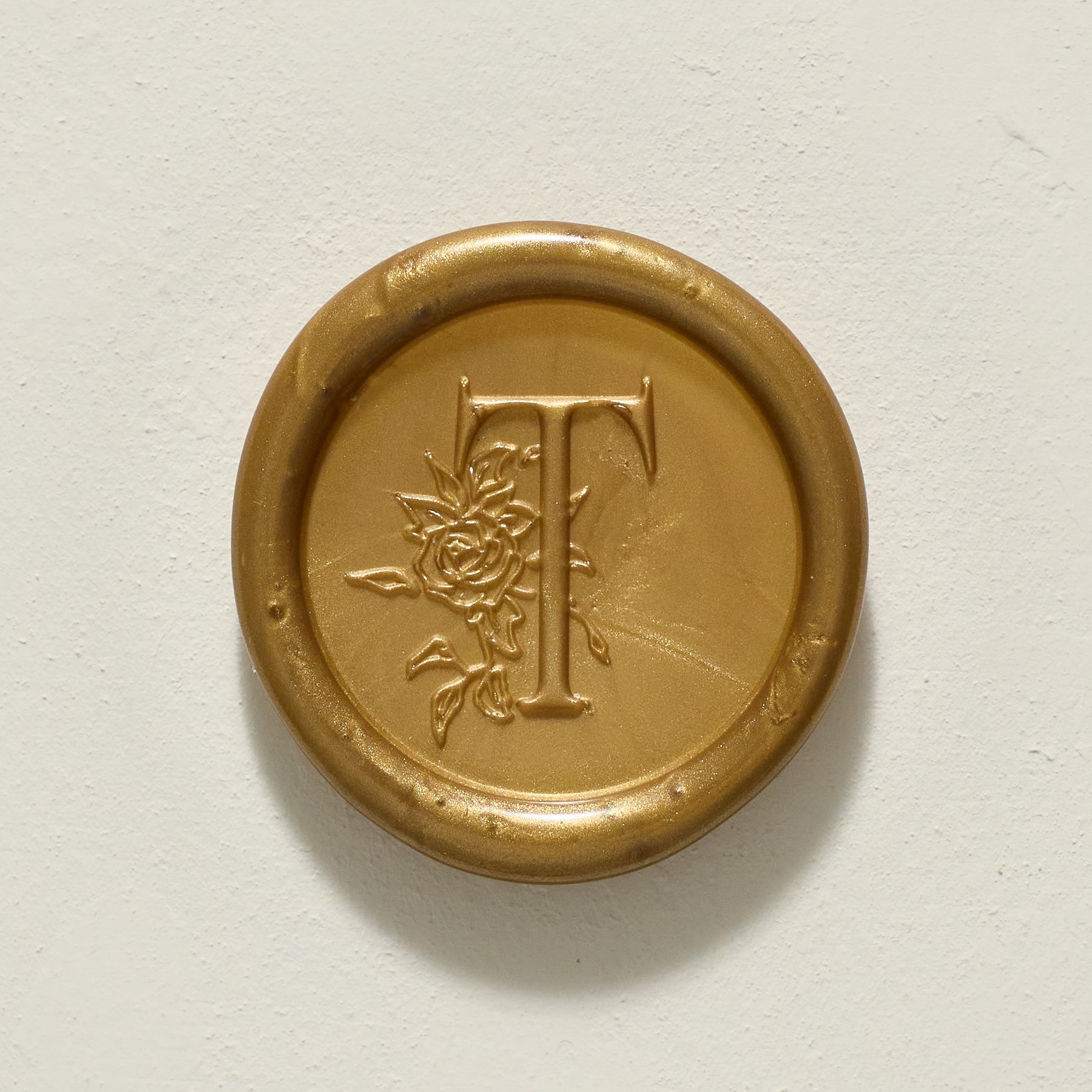 Rose Serenade Single Initial Wax Seal