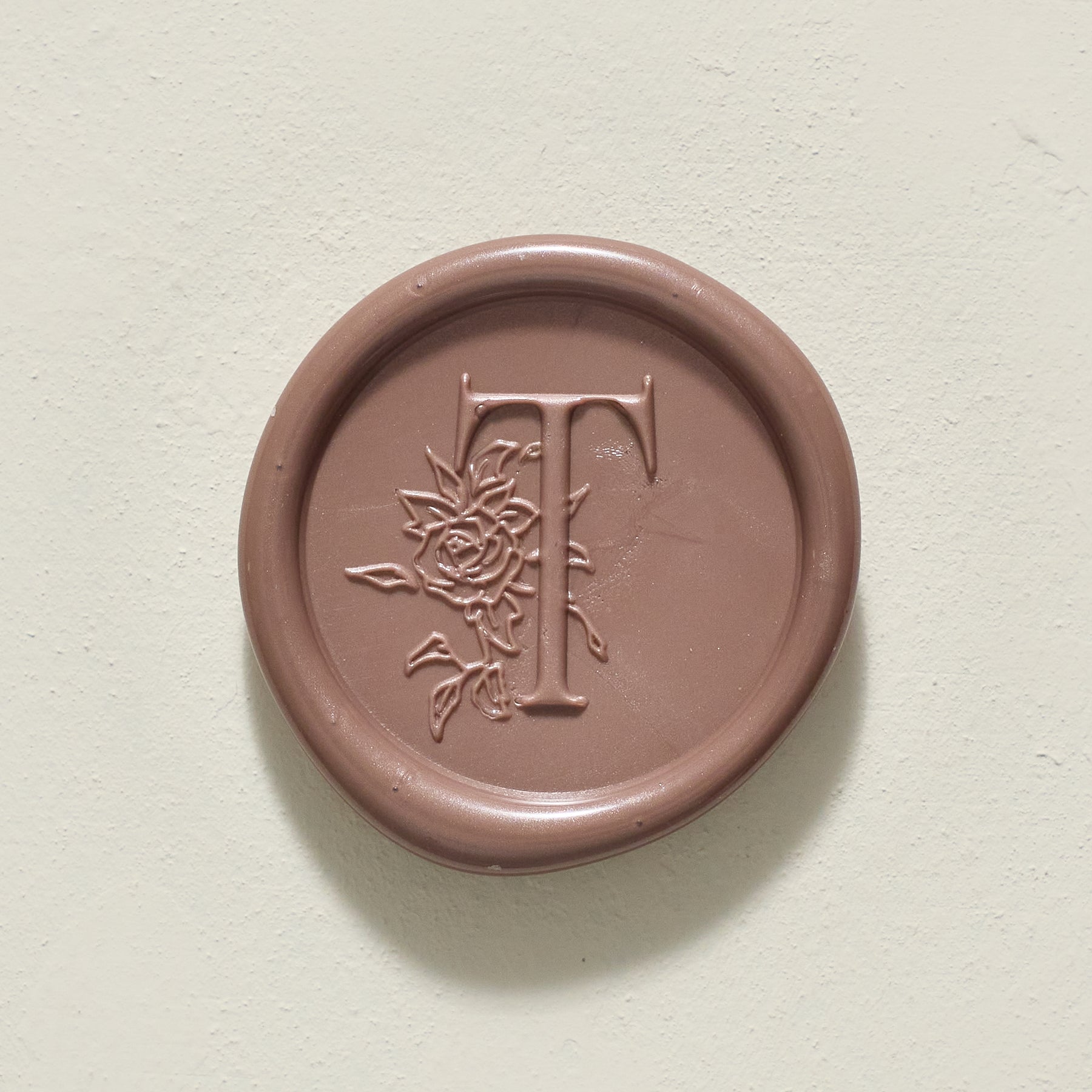 Rose Serenade Single Initial Wax Seal