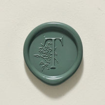Rose Serenade Single Initial Wax Seal