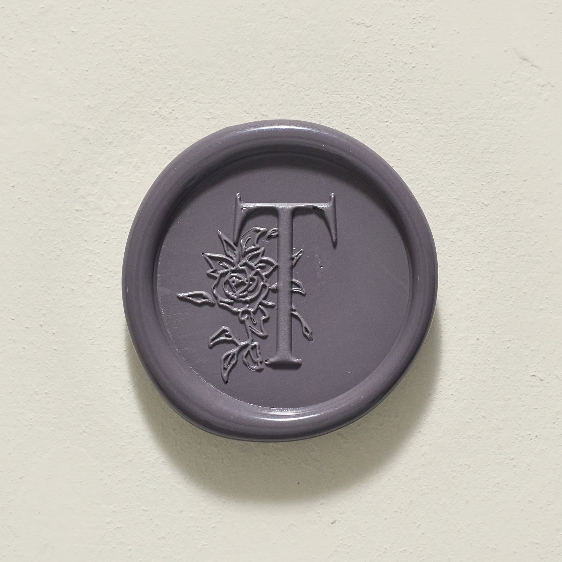Rose Serenade Single Initial Wax Seal