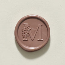 Blossom Single Initial Wax Seal