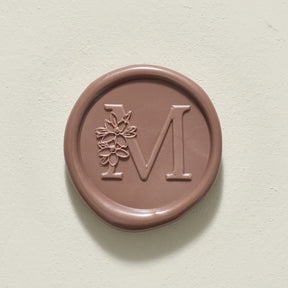 Blossom Single Initial Wax Seals