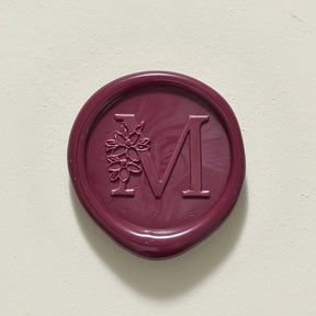 Blossom Single Initial Wax Seal