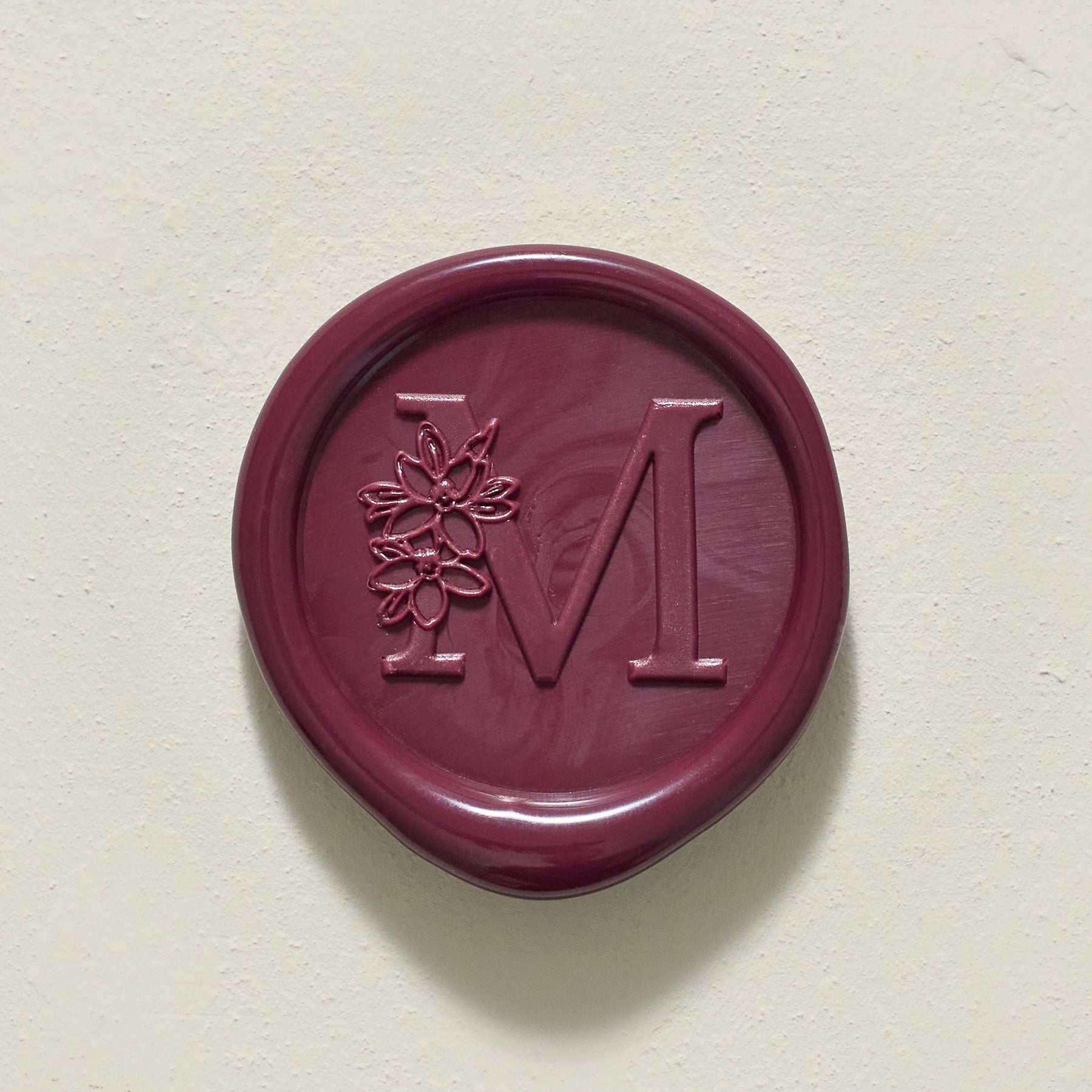 Blossom Single Initial Wax Seals