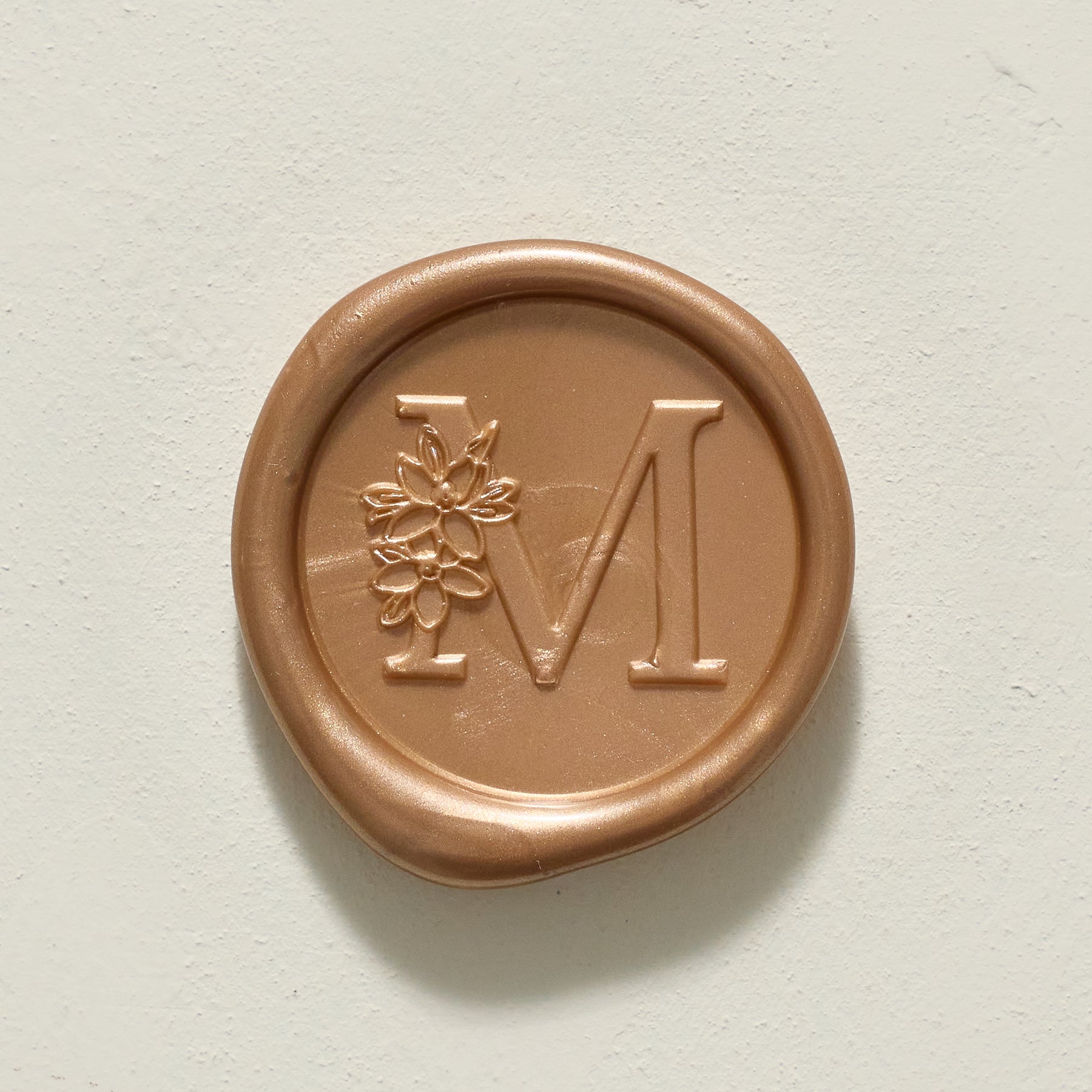 Blossom Single Initial Wax Seal