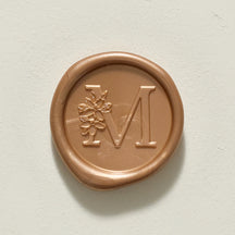 Blossom Single Initial Wax Seal