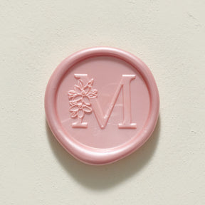 Blossom Single Initial Wax Seal